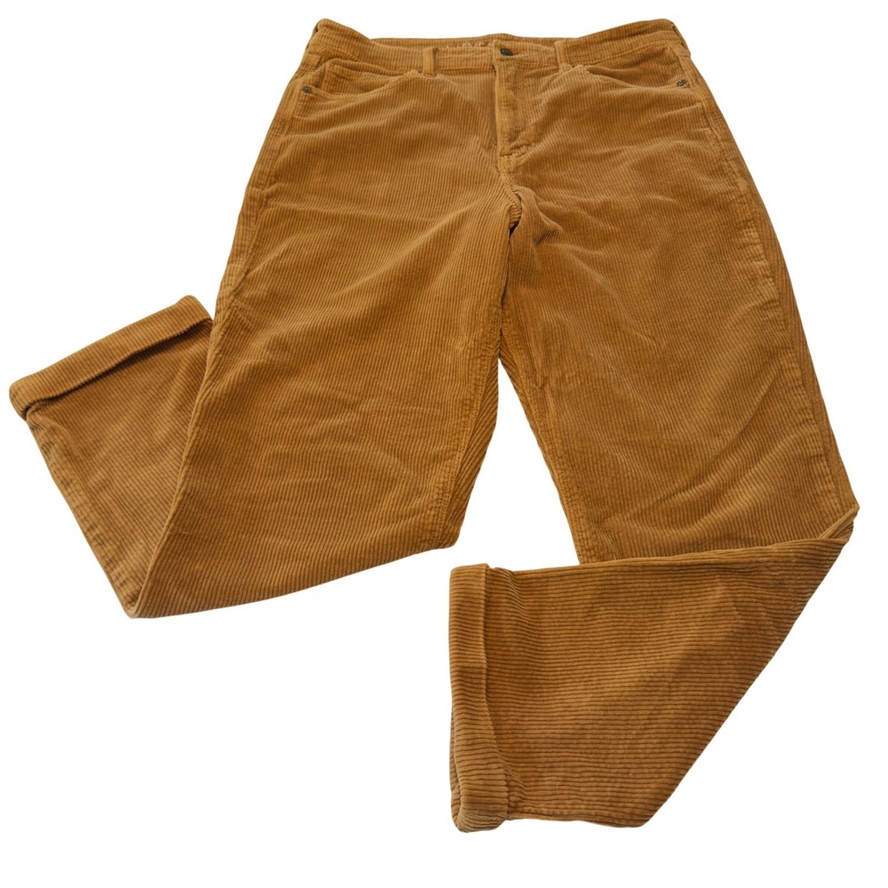 American Eagle Super Stretch Corduroy Mom Jean Caramel‎ Brown Size 12 Regular